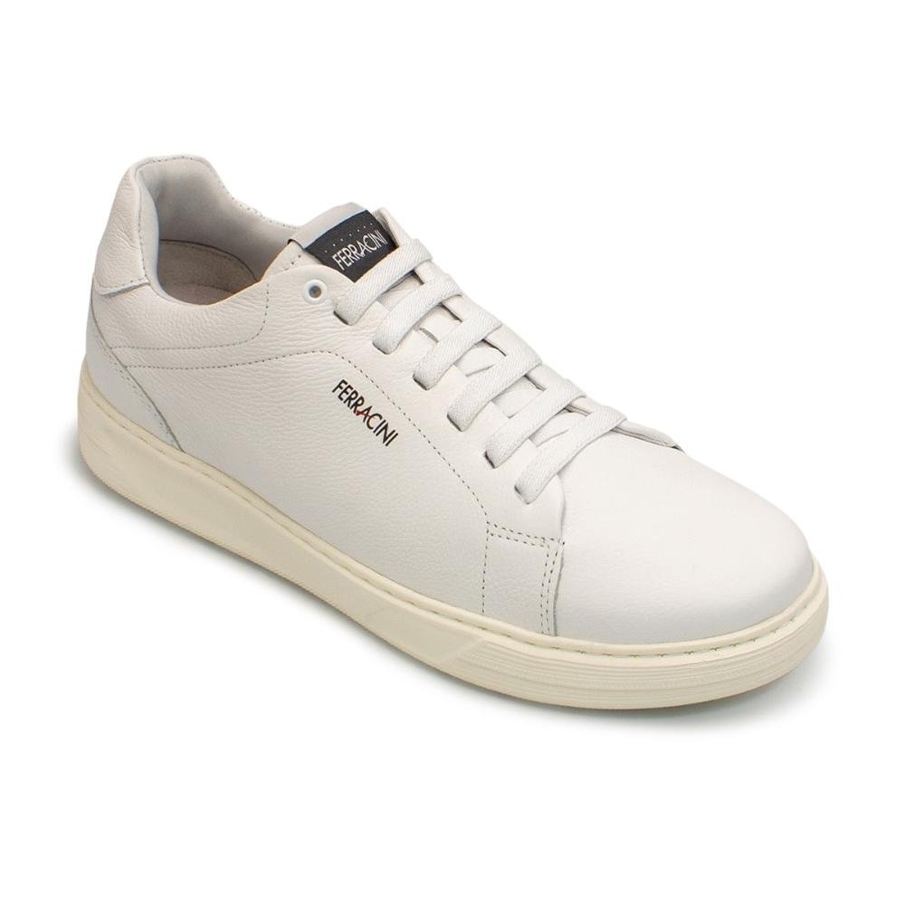 Tênis de Couro Ferracini Masculino Sense 7781 Branco 2