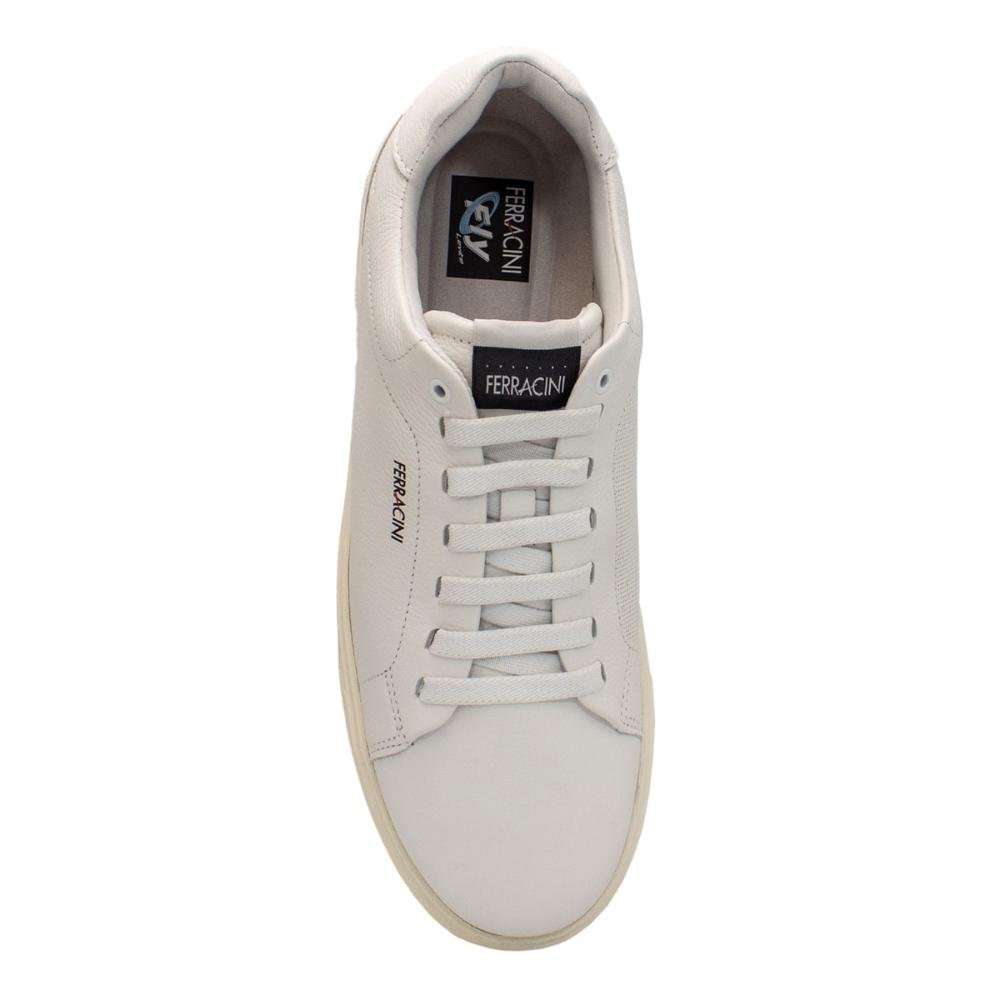 Tênis de Couro Ferracini Masculino Sense 7781 Branco 3
