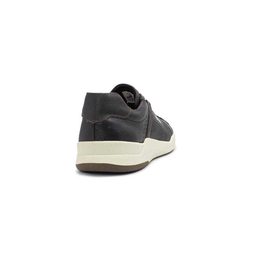 Tênis de Couro Ferracini Masculino Wind 8762 Preto 4