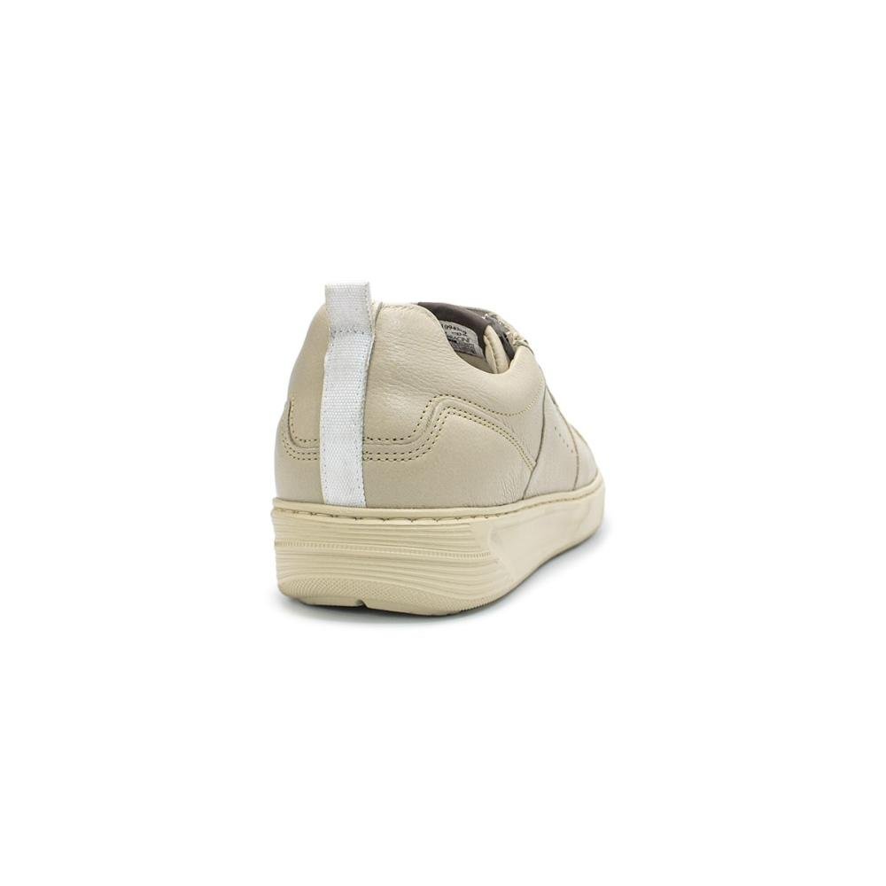 Tênis de Couro Ferracini Masculino Sense 7783 Bege 4