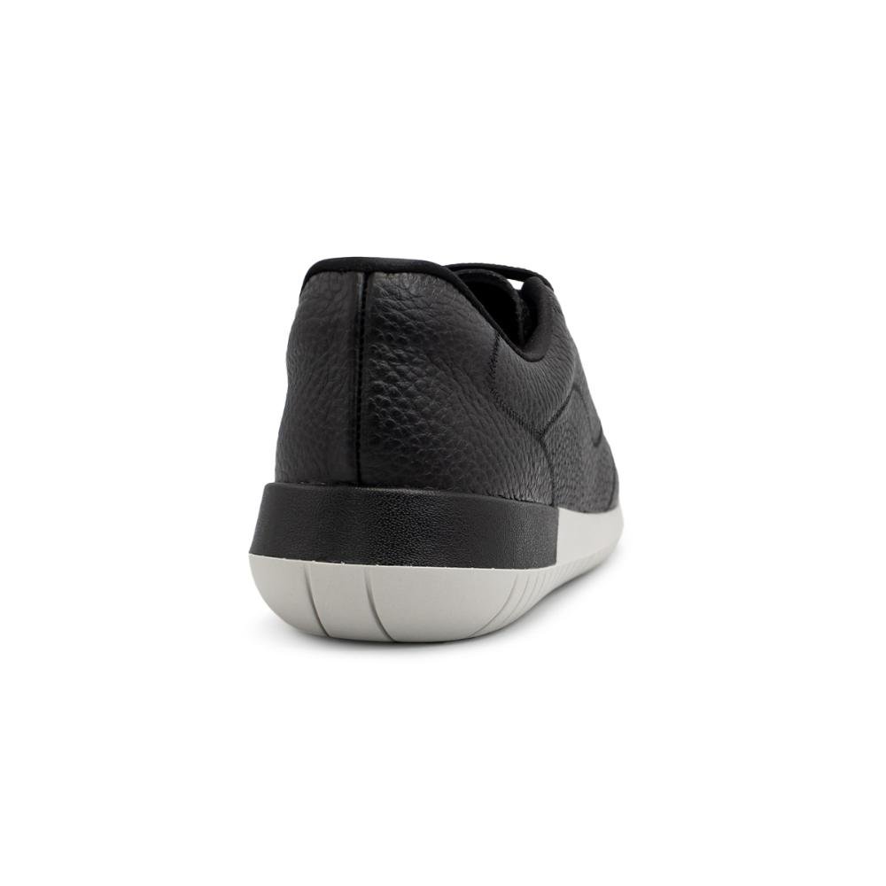 Tênis Usaflex Feminino em Couro Cadarço Elástico Casual AH1721 Preto 4