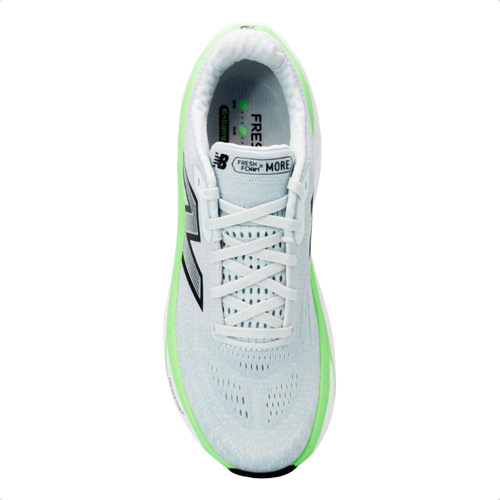 Tênis New Balance Masculino Fresh Foam X More V5 Corrida Azul Claro 3
