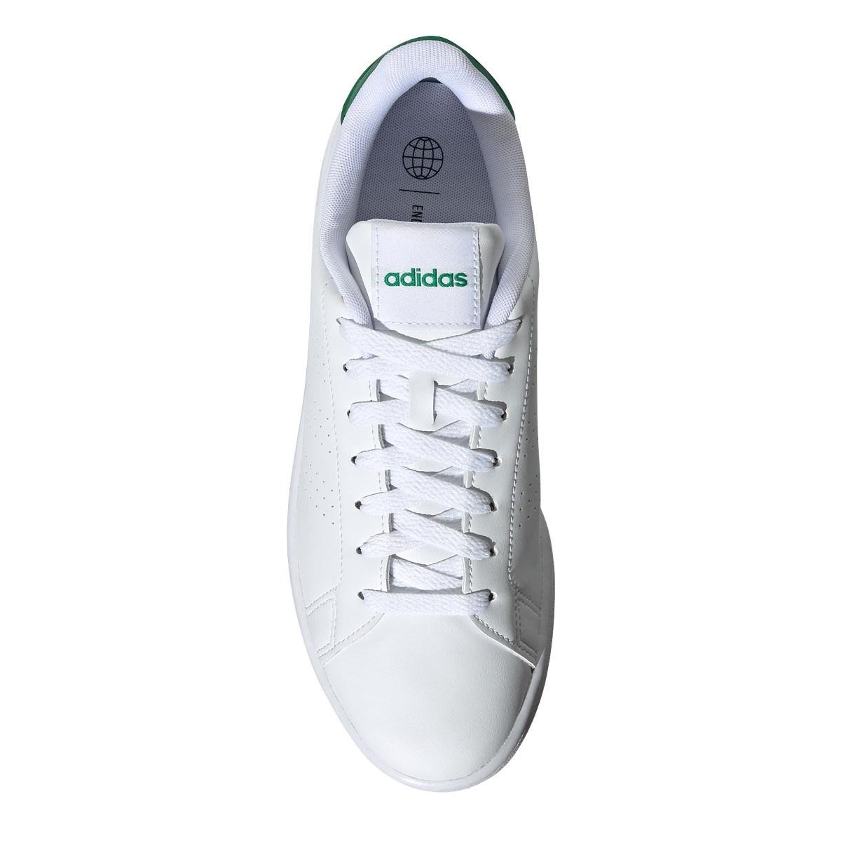 TÊNIS ADIDAS MASCULINO ADVANTAGE Branco/Verde 3
