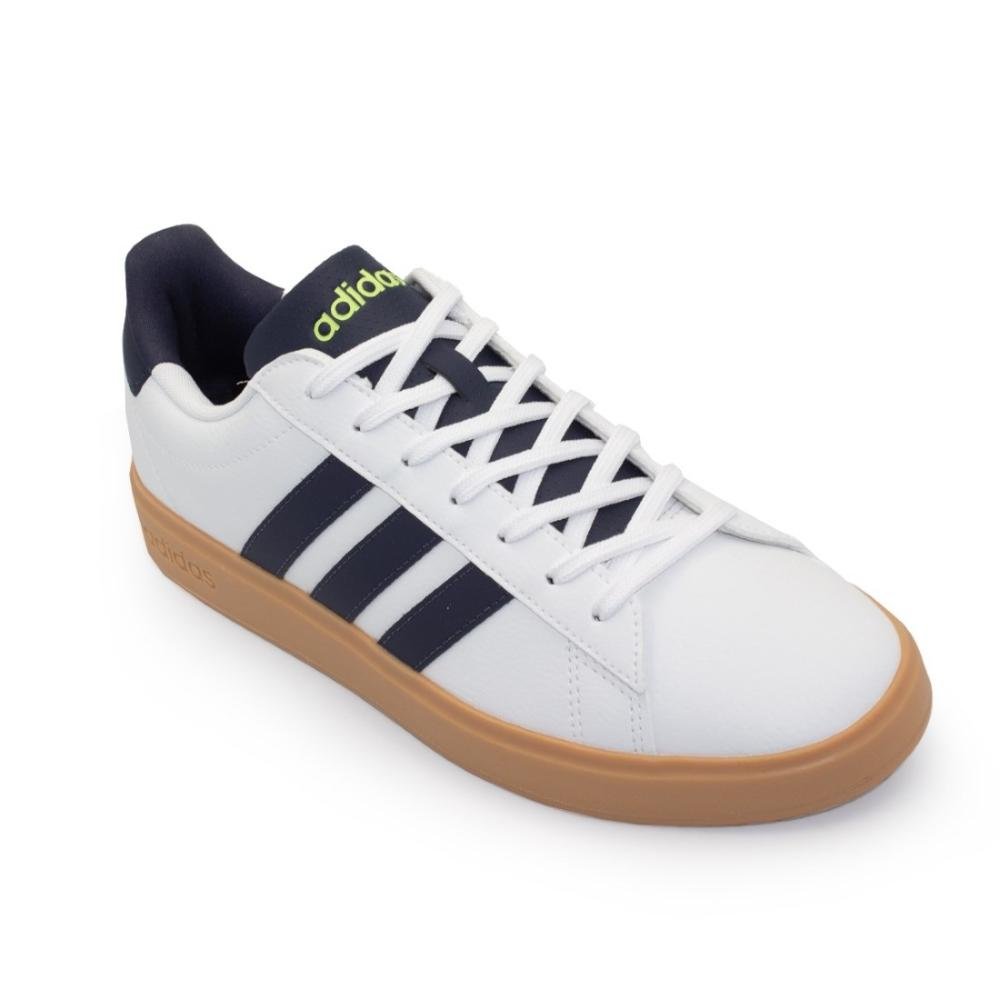 TÊNIS ADIDAS MASCULINO GRAND COURT BASE 2.0 Branco/Azul Marinho 2