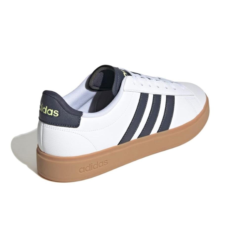 TÊNIS ADIDAS MASCULINO GRAND COURT BASE 2.0 Branco/Azul Marinho 4