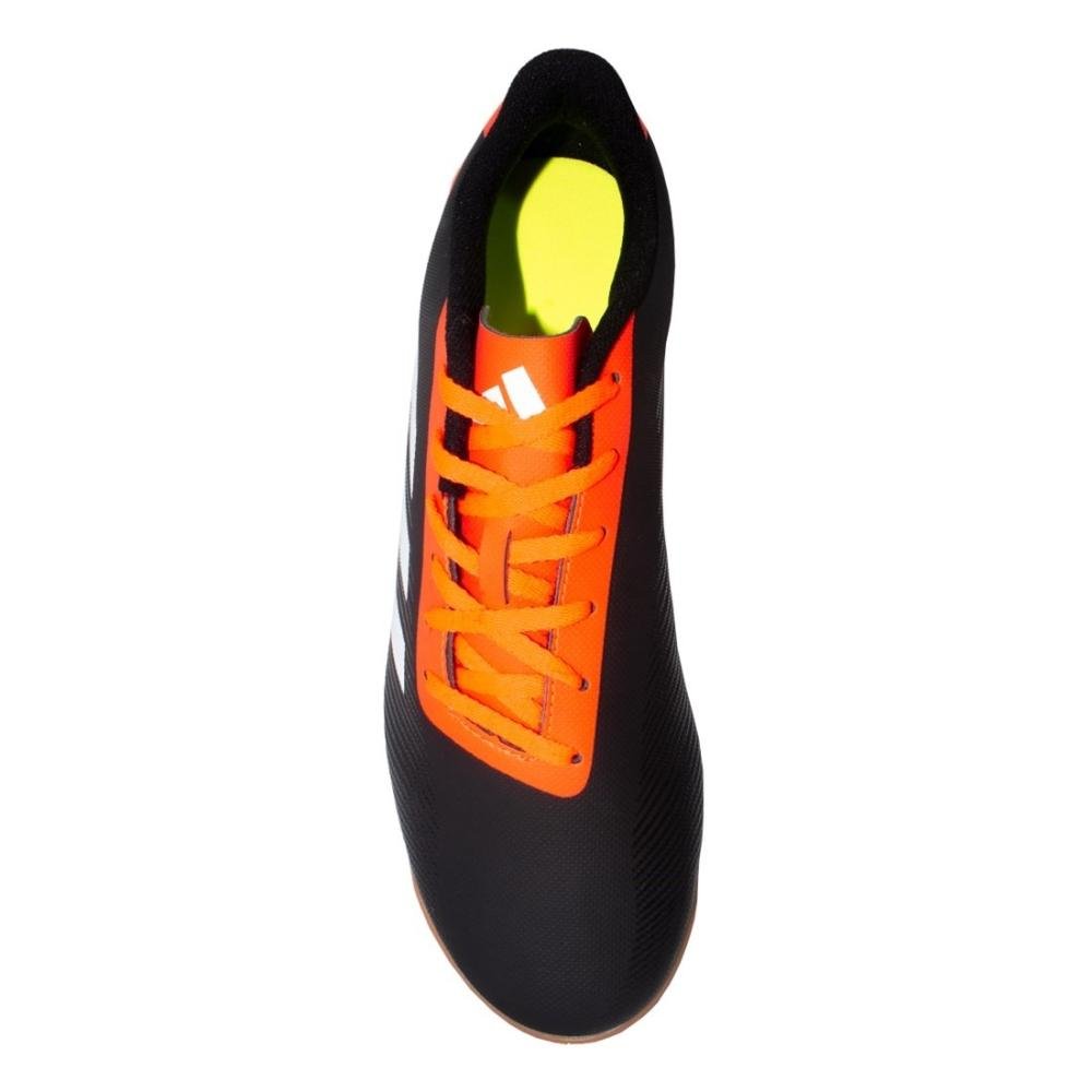 Chuteira Futsal Adidas Predator Essentials 24.5 Preto/Laranja 3