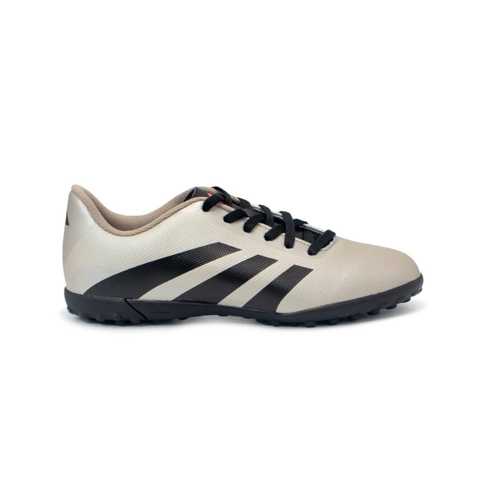 Chuteira Society Adidas Predator Essentials 24.5 Jr Prata/Preto