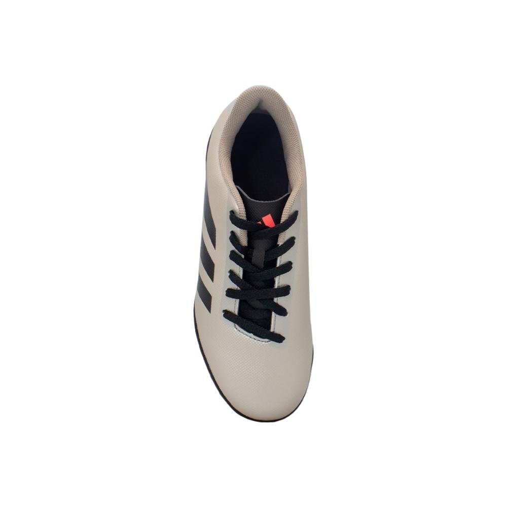 Chuteira Society Adidas Predator Essentials 24.5 Jr Prata/Preto 3