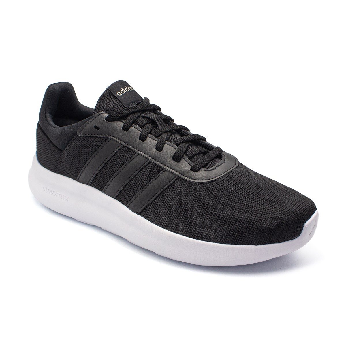 Tênis Adidas Unissex Lite Racer 4.0 Corrida Preto/Branco 3