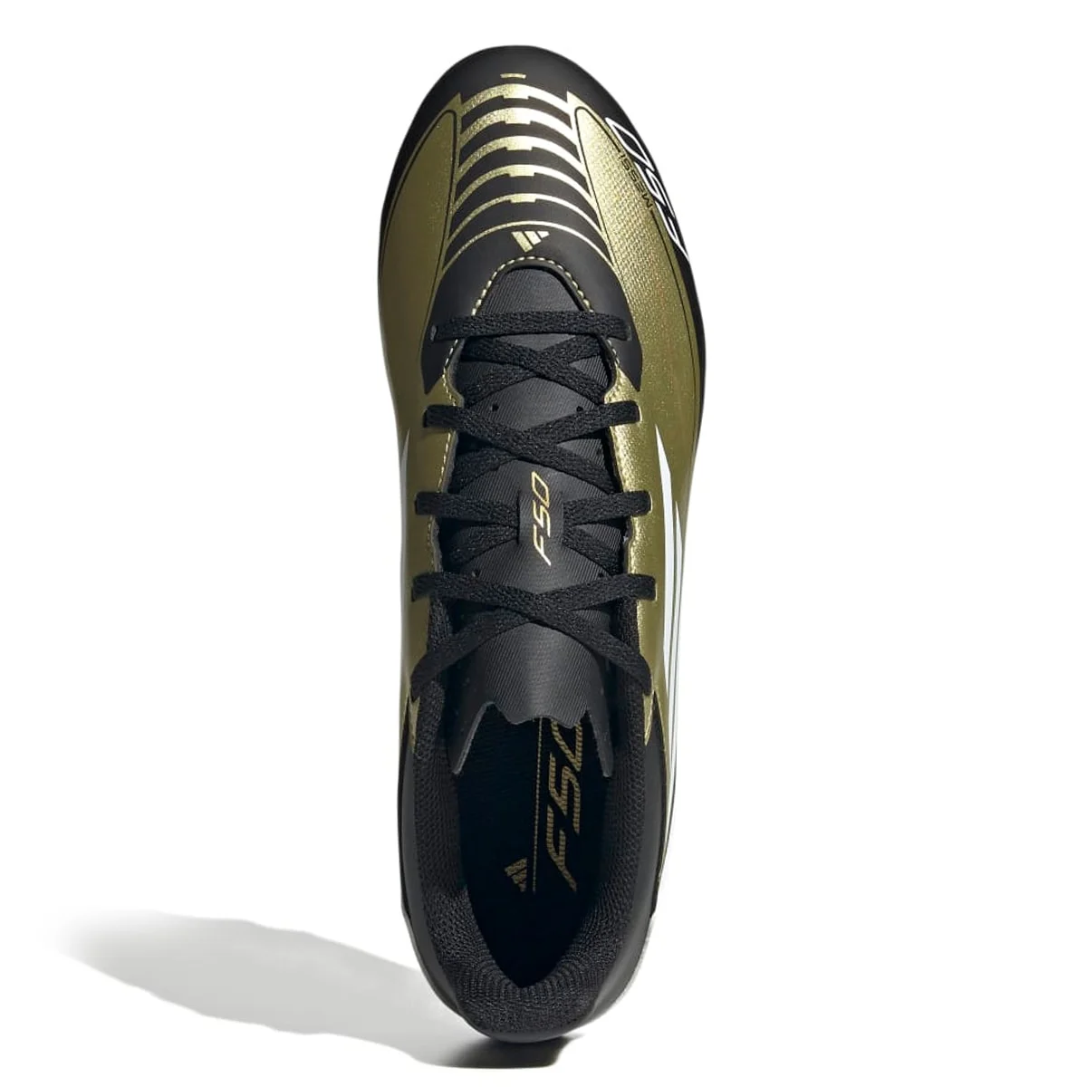 Chuteira Society Adidas F50 Club Messi Dourado/Preto 3