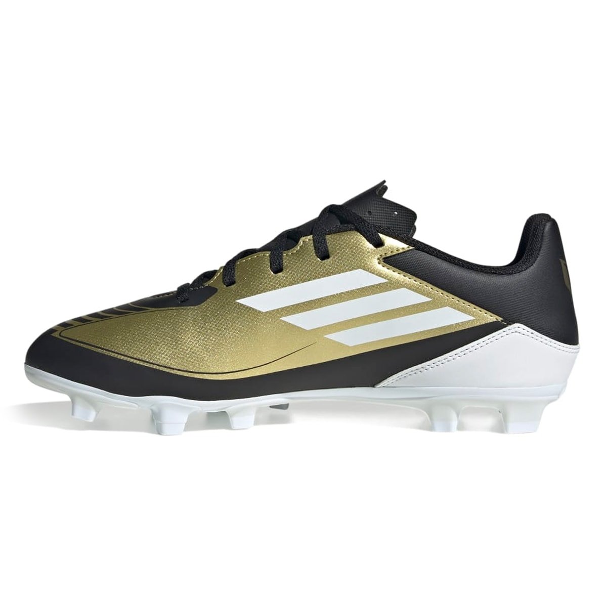 Chuteira Society Adidas F50 Club Messi Dourado/Preto 4