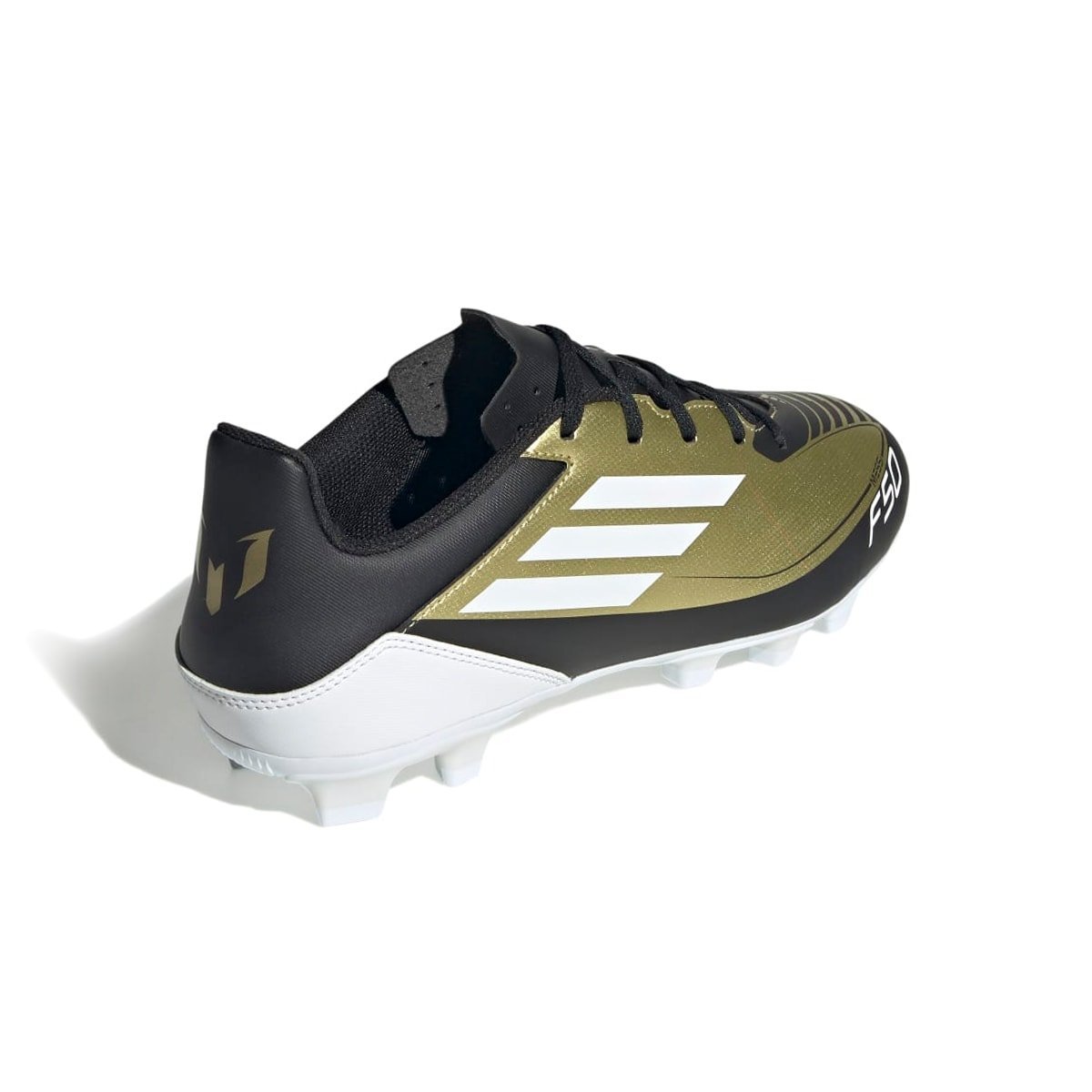 Chuteira Society Adidas F50 Club Messi Dourado/Preto 5