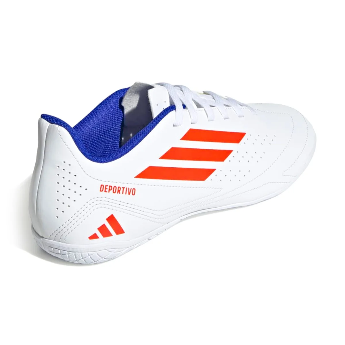 Chuteira Futsal Adidas Masculina Deportivo III Branco/Laranja 4