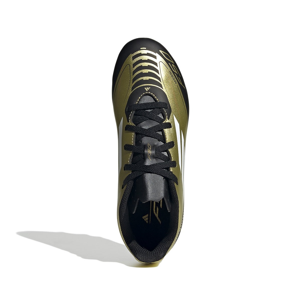 Chuteira Campo Adidas Unissex F50 Club Flexible Ground Messi Jr Dourado/Preto 3