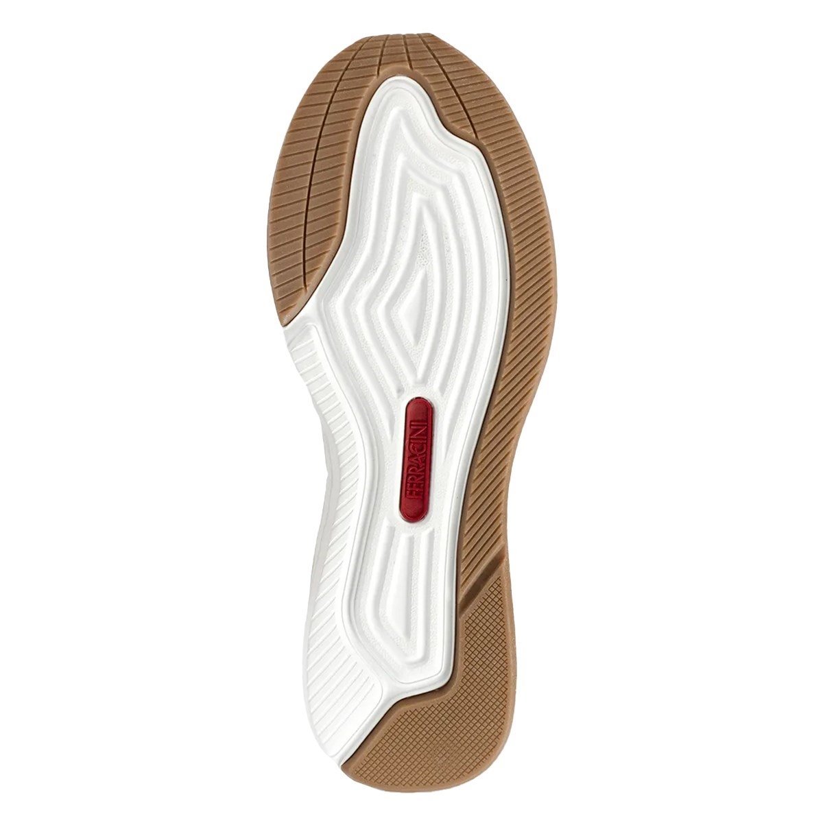 Tênis de Couro Ferracini Masculino Moove 9483-650 Branco/Vermelho 5