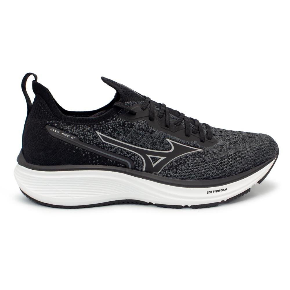 Tênis Mizuno Masculino Cool Ride 2 Corrida Cinza/Preto 1