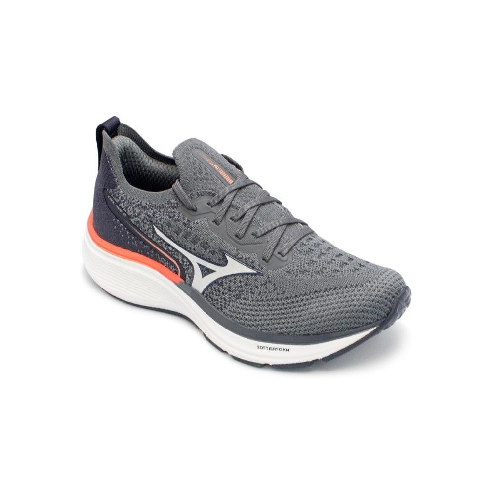 Tênis Mizuno Cool Ride 2 Corrida Junior Cinza/Azul 2