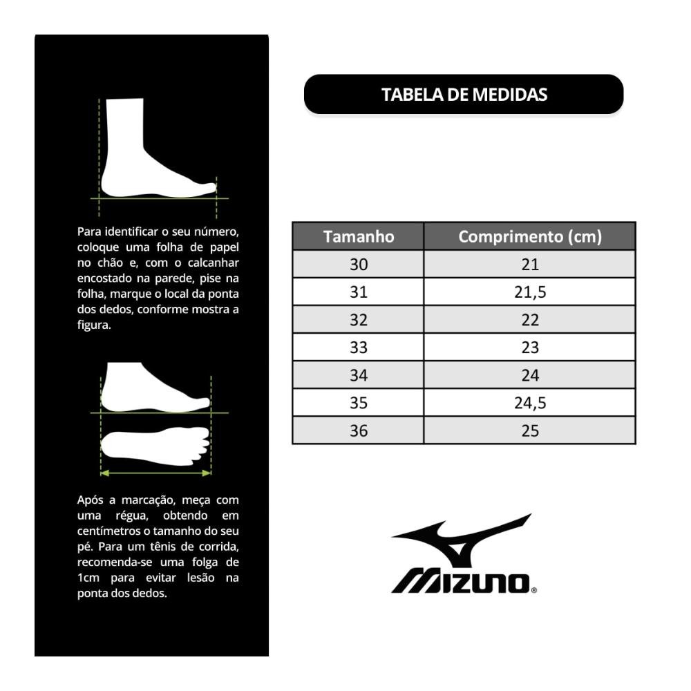 Tênis Mizuno Cool Ride 2 Corrida Junior Cinza/Azul 6