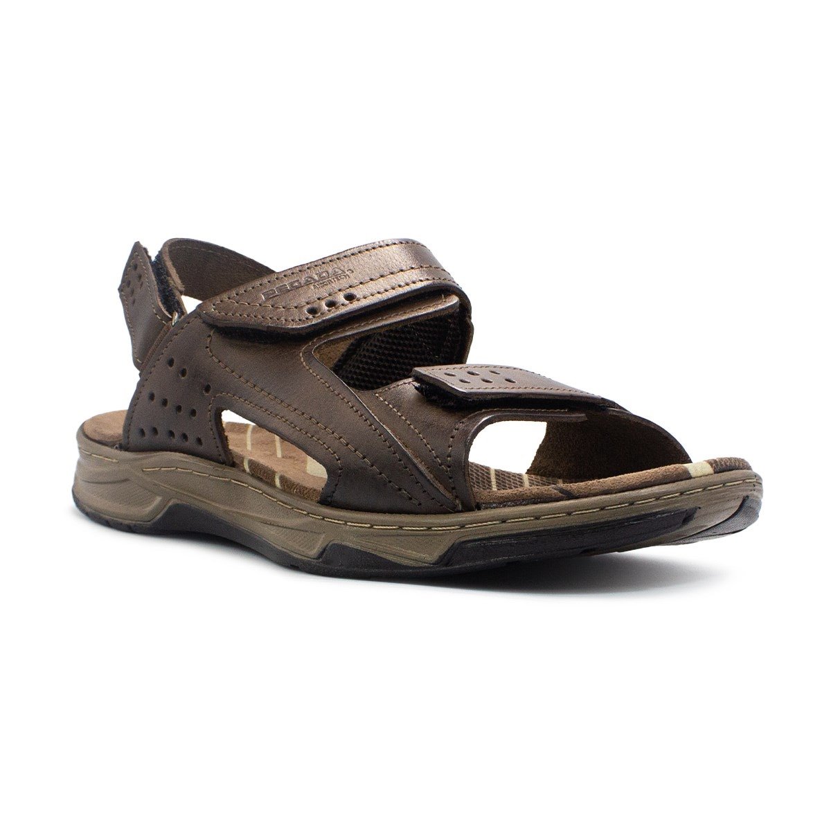 Sandália Pegada Masculina Couro 132257 Marrom 4