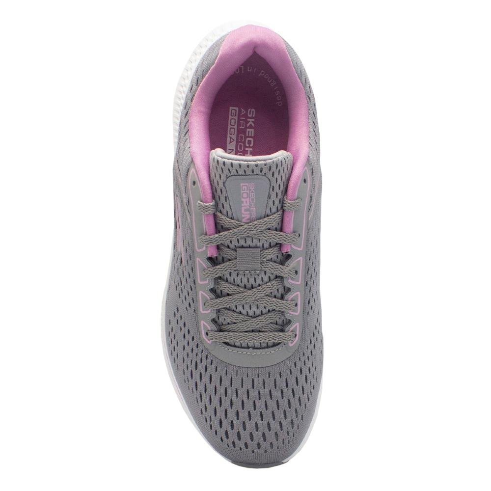 Tênis Skechers Feminino Go Run Consistent 2.0 Corrida Cinza/Rosa 3