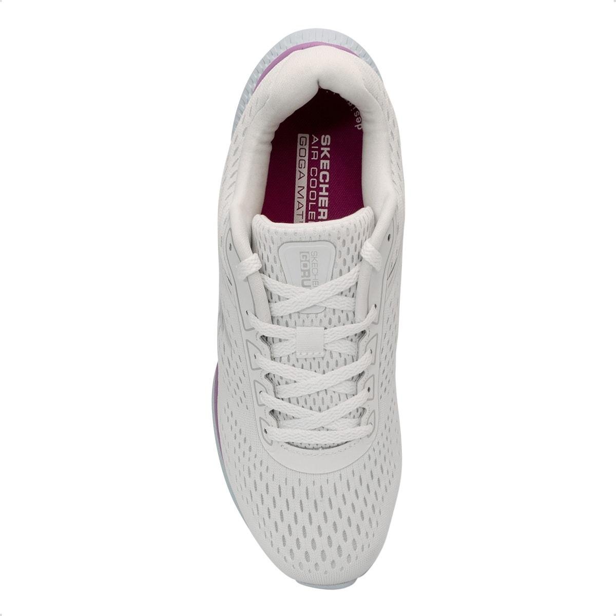Tênis Skechers Feminino Go Run Consistent 2.0 Corrida Branco/Azul 3