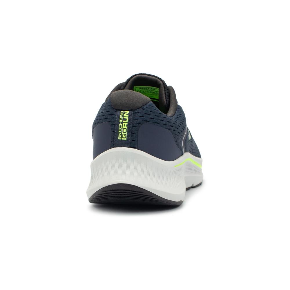 Tênis Skechers Masculino Go Run Consistent 2.0 - Mile Marker Corrida Marinho/Verde 5