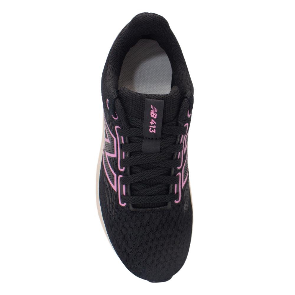 Tênis New Balance Feminino 413v3 Corrida Preto/Rosa 3