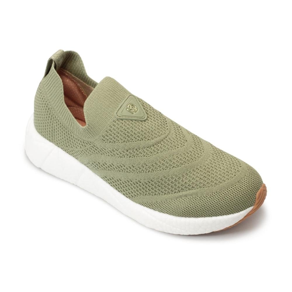 Tênis Modare Feminino Slip On Knit Adana Ultraconforto Casual 7395.101 Musgo 2
