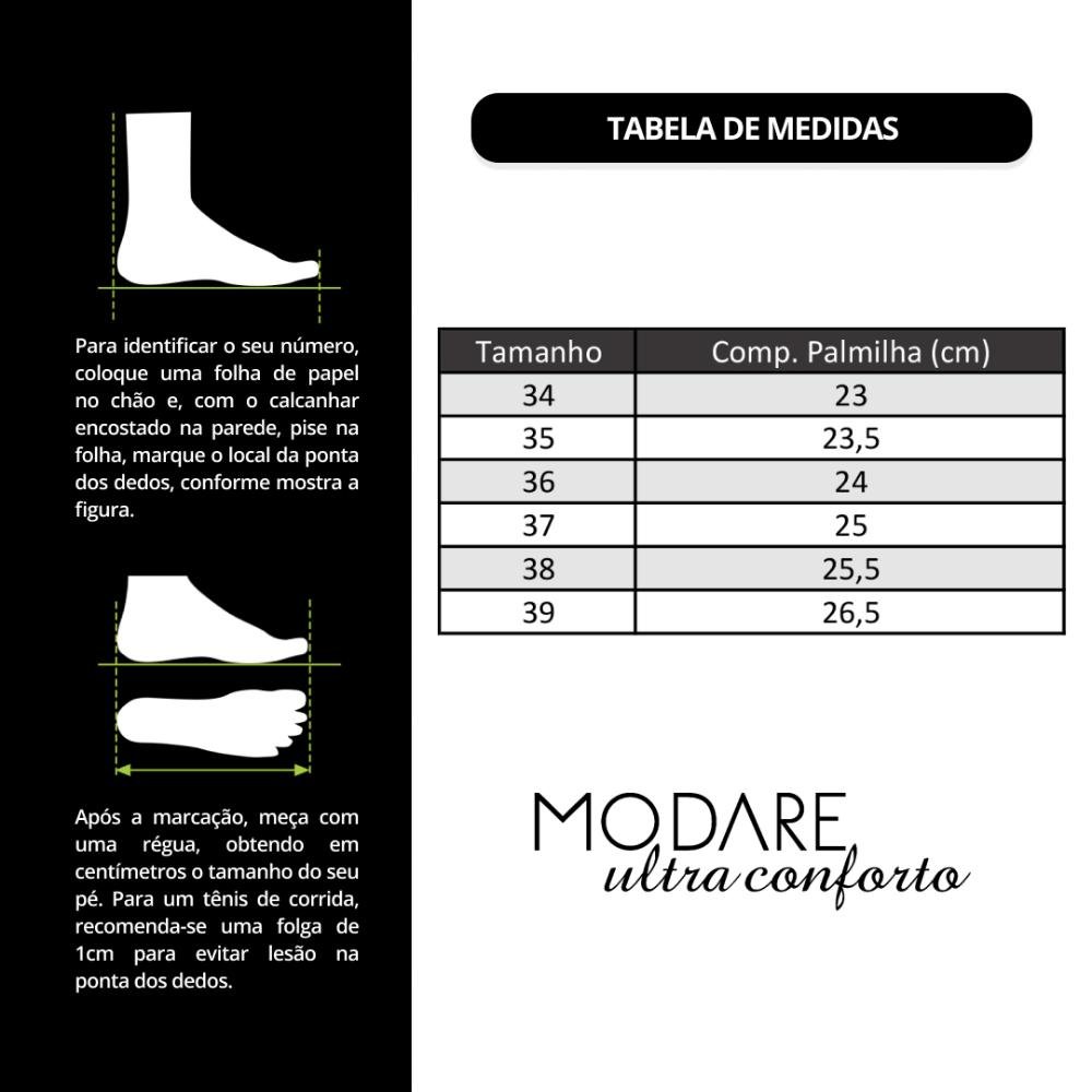 Tênis Modare Feminino Floather Nature Ultraconforto Casual 7395.107 Branco/Bege 6