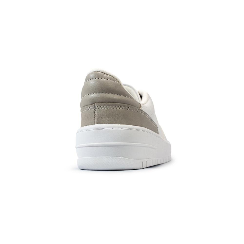 Tênis Vizzano Feminino Pelica Napa Pele Strech Branco/Cinza 4