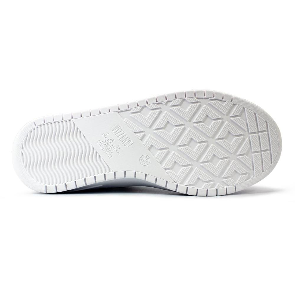 Tênis Vizzano Feminino Pelica Napa Pele Strech Branco/Cinza 5