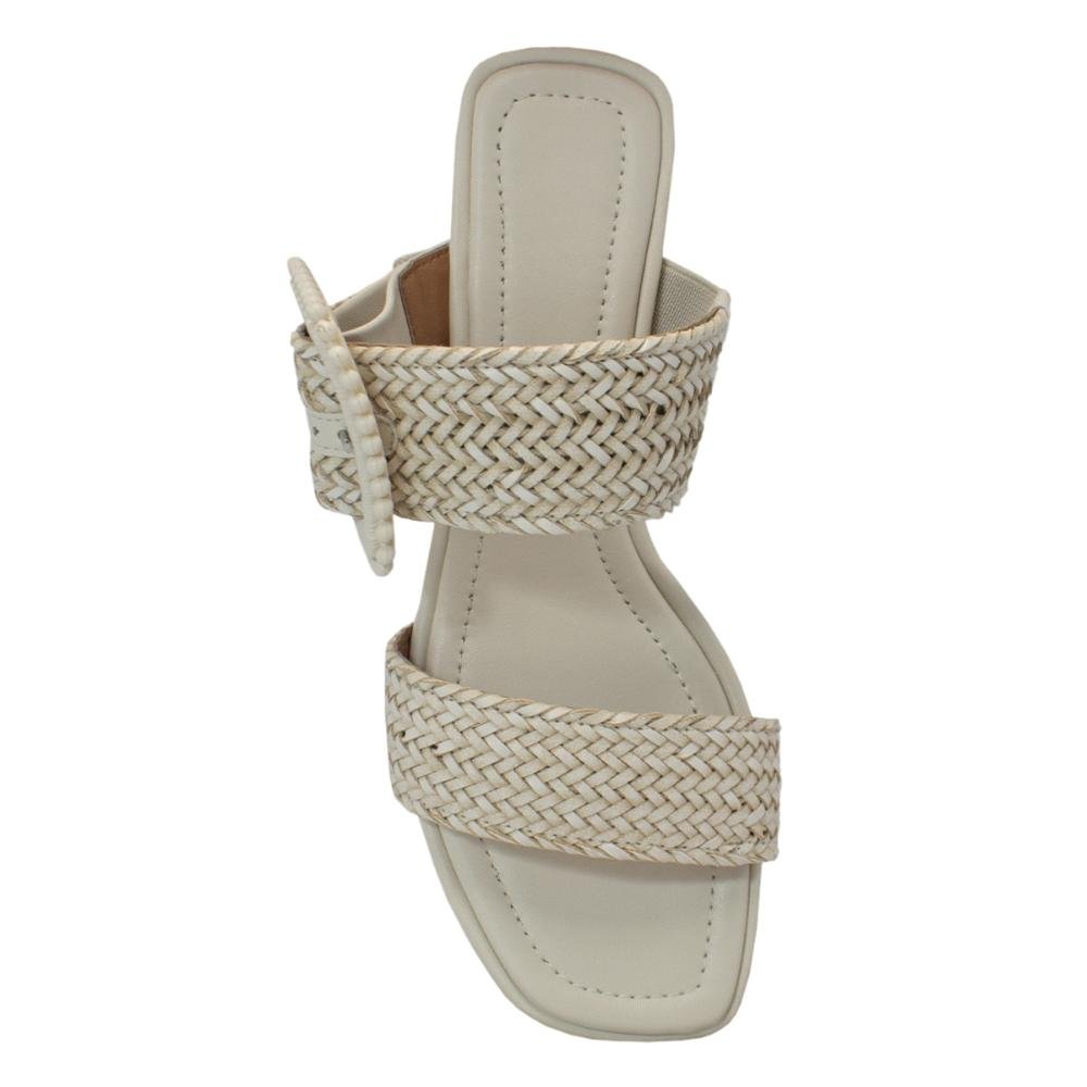 Tamanco Vizzano Feminino Tiras Duplas Salto Bloco 6530.103 Branco 3