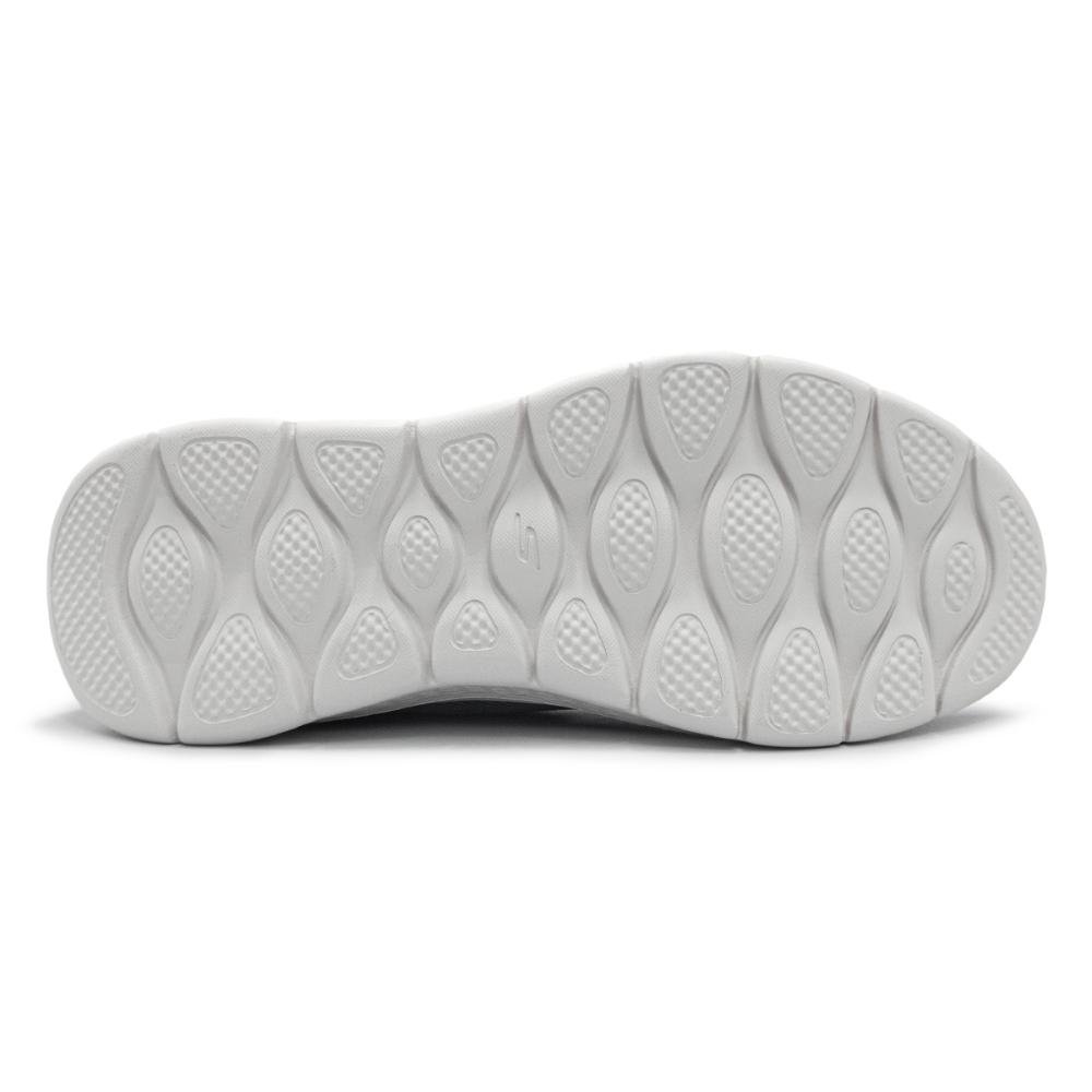 Tênis Skechers Masculino Go Walk Flex - Hands Up Treino Cinza/Laranja 5