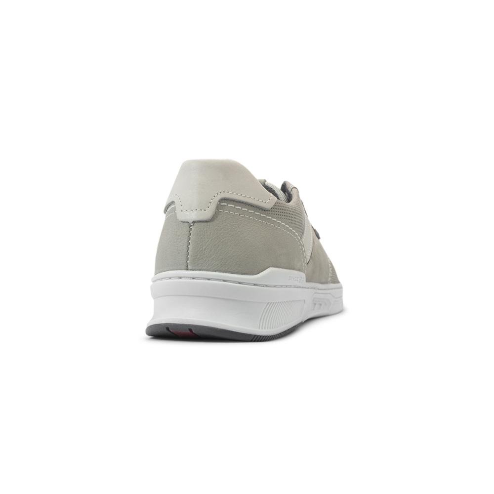 Sapatênis Pegada Masculino Couro e Elástico 110605 Cinza Claro 4