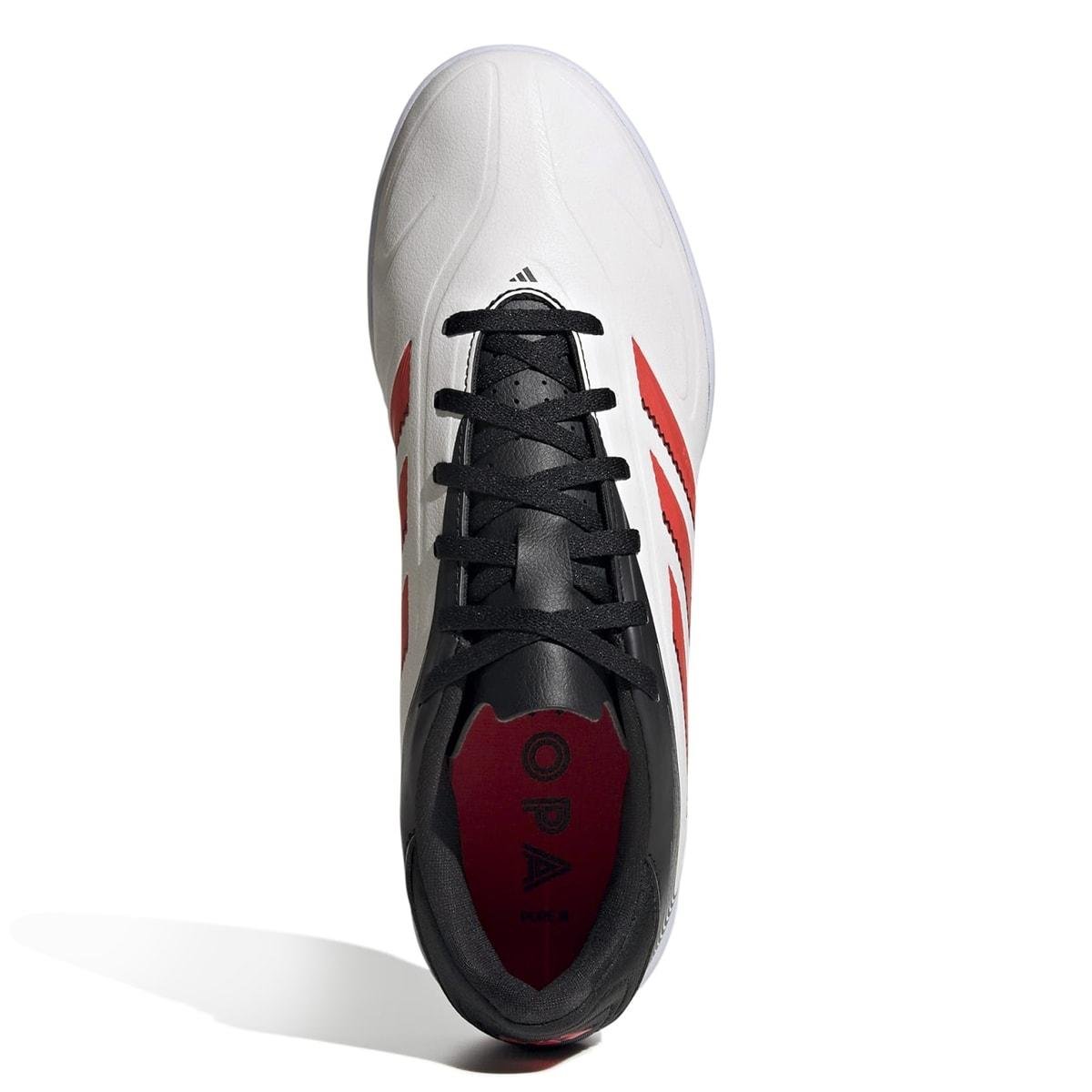 Chuteira Futsal Adidas Unissex Copa Pure III Club Branco/Vermelho