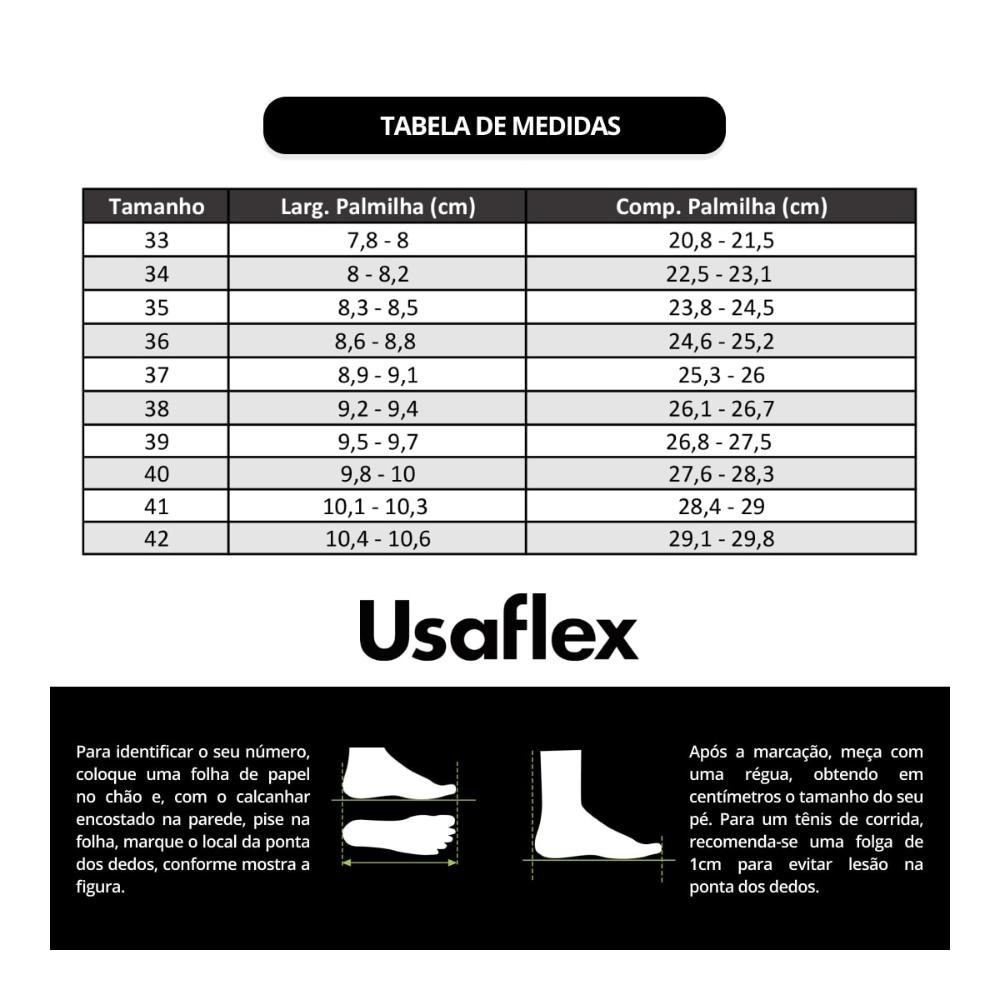 Sandália Usaflex Feminina Salto Geométrico Couro Casual AM22004 Laranja 6