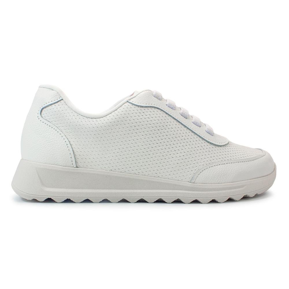 Tênis Usaflex Feminino Couro Casual UC0702 Branco 1