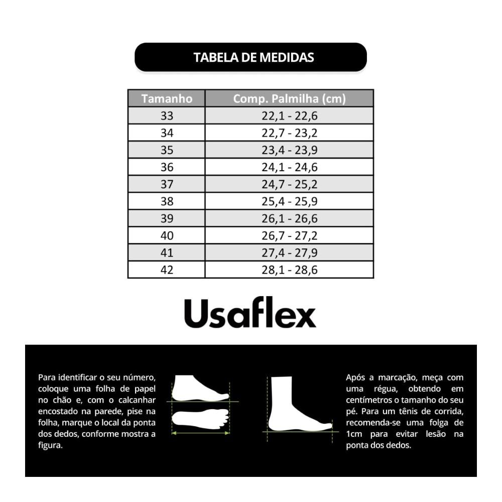 Tênis Usaflex Feminino Couro Detalhe Rebite Casual AE22038 Branco 6