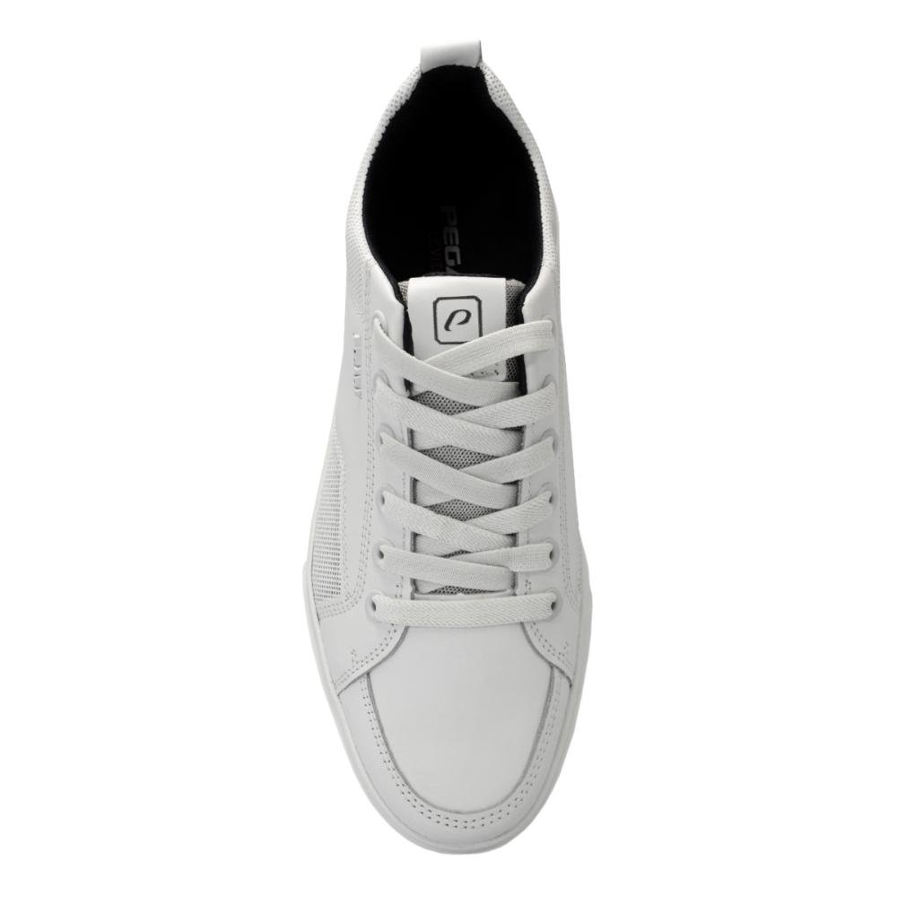 Sapatênis Pegada Masculino em Couro Napa Soft Casual 111902 Branco 3