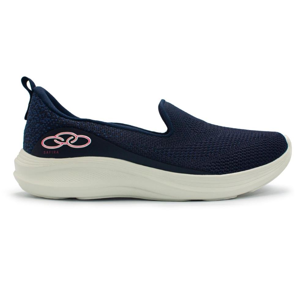 Tênis Olympikus Feminino Slip On Safira Casual Marinho/Rosa 1