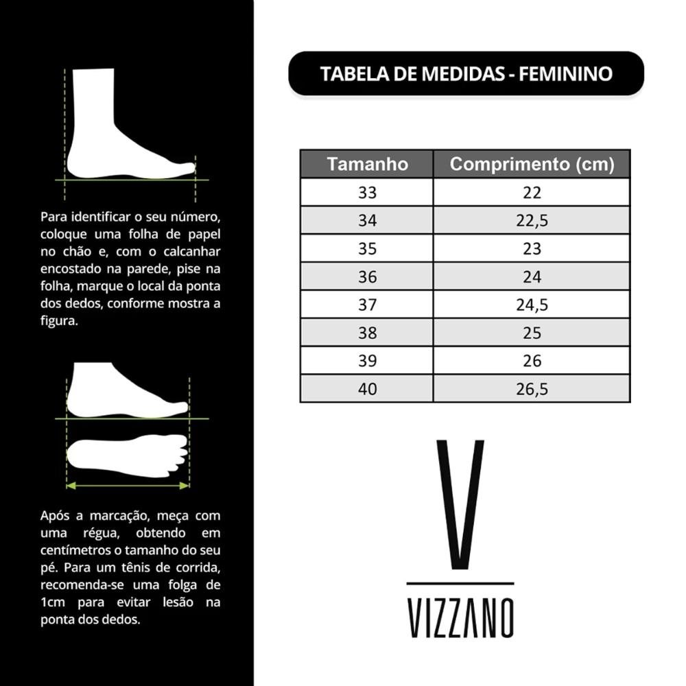 Tênis Vizzano Feminino Np Floather Madri 1444.100 Branco/Preto 6