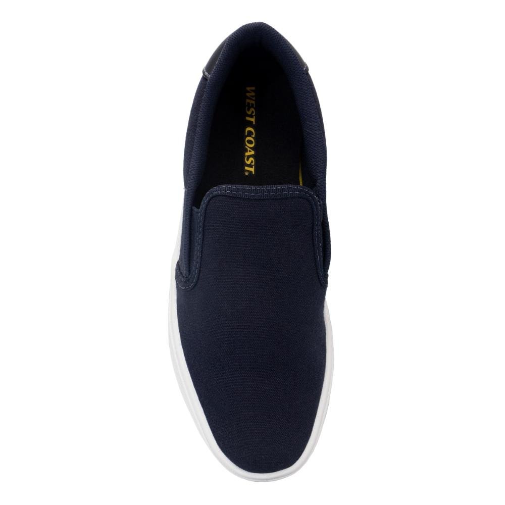 Tênis West Coast Masculino Slip On WC 110 Cult Marinho/Branco 3