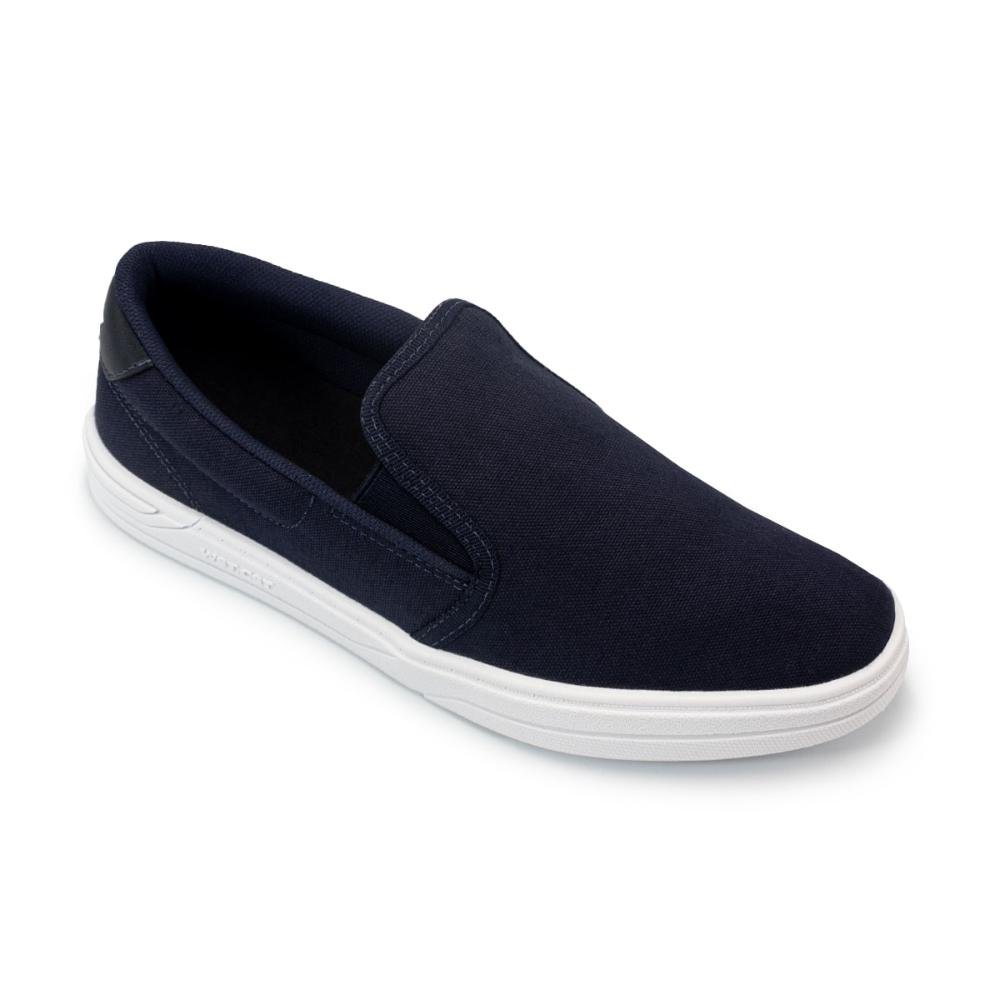 Tênis West Coast Masculino Slip On WC 110 Cult Marinho/Branco 4