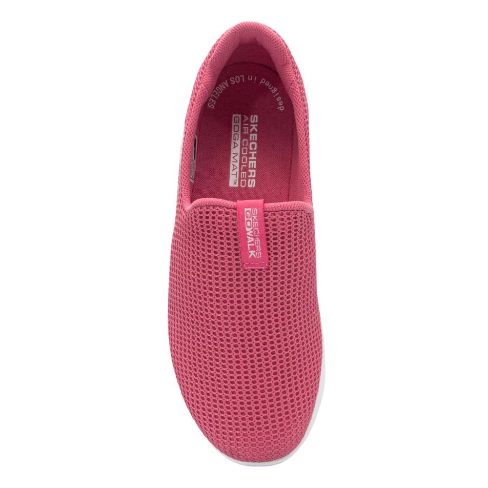 Tênis Skechers Feminino Slip On Go Walk Joy Rosa 3
