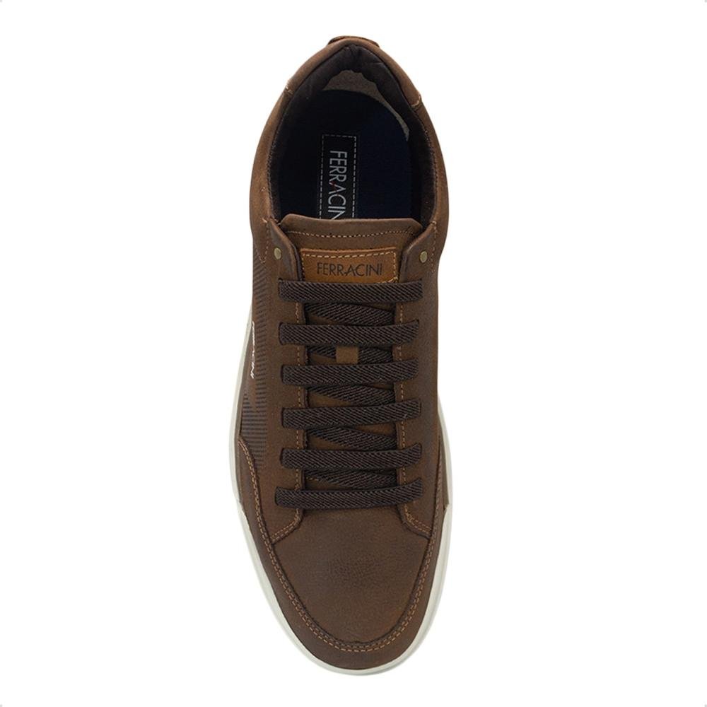 Sapatênis de Couro Ferracini Masculino Star Fr 1062 Marrom 2