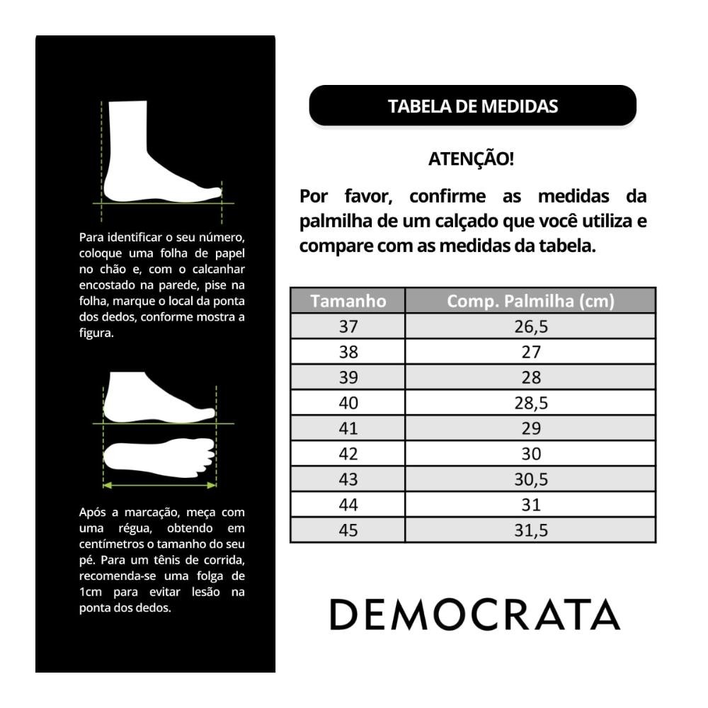 Tênis de Couro Democrata Masculino Dylan 640101 5