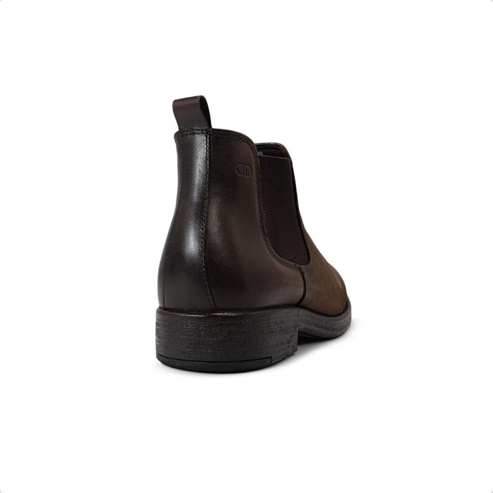 Bota de Couro Democrata Masculina Garage Dust Cano Curto 626103 Marrom 6