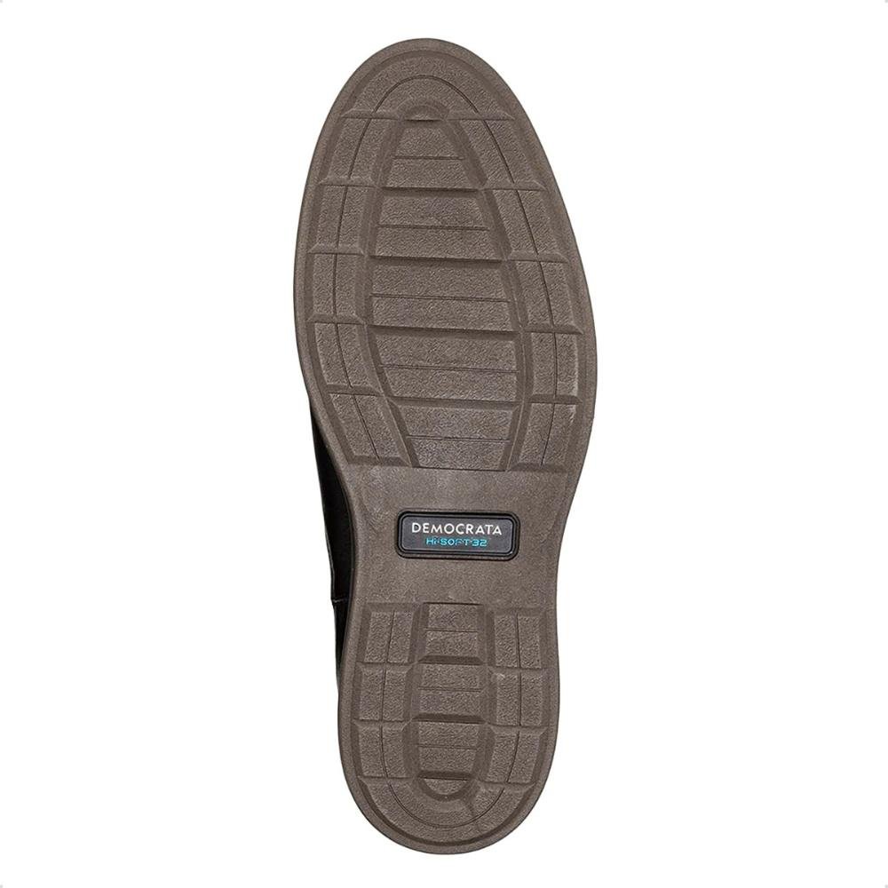 Bota de Couro Democrata Masculina Metropolitan James Hi-Soft 32 Cano Curto 298103 Preto 3