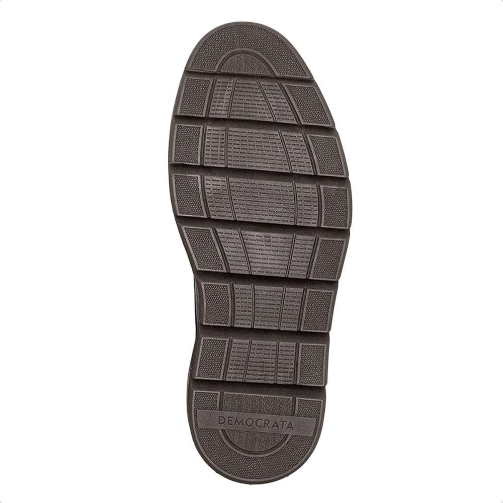Bota de Couro Democrata Masculina Metropolitan Jeff Cano Curto 604104 Marrom 4