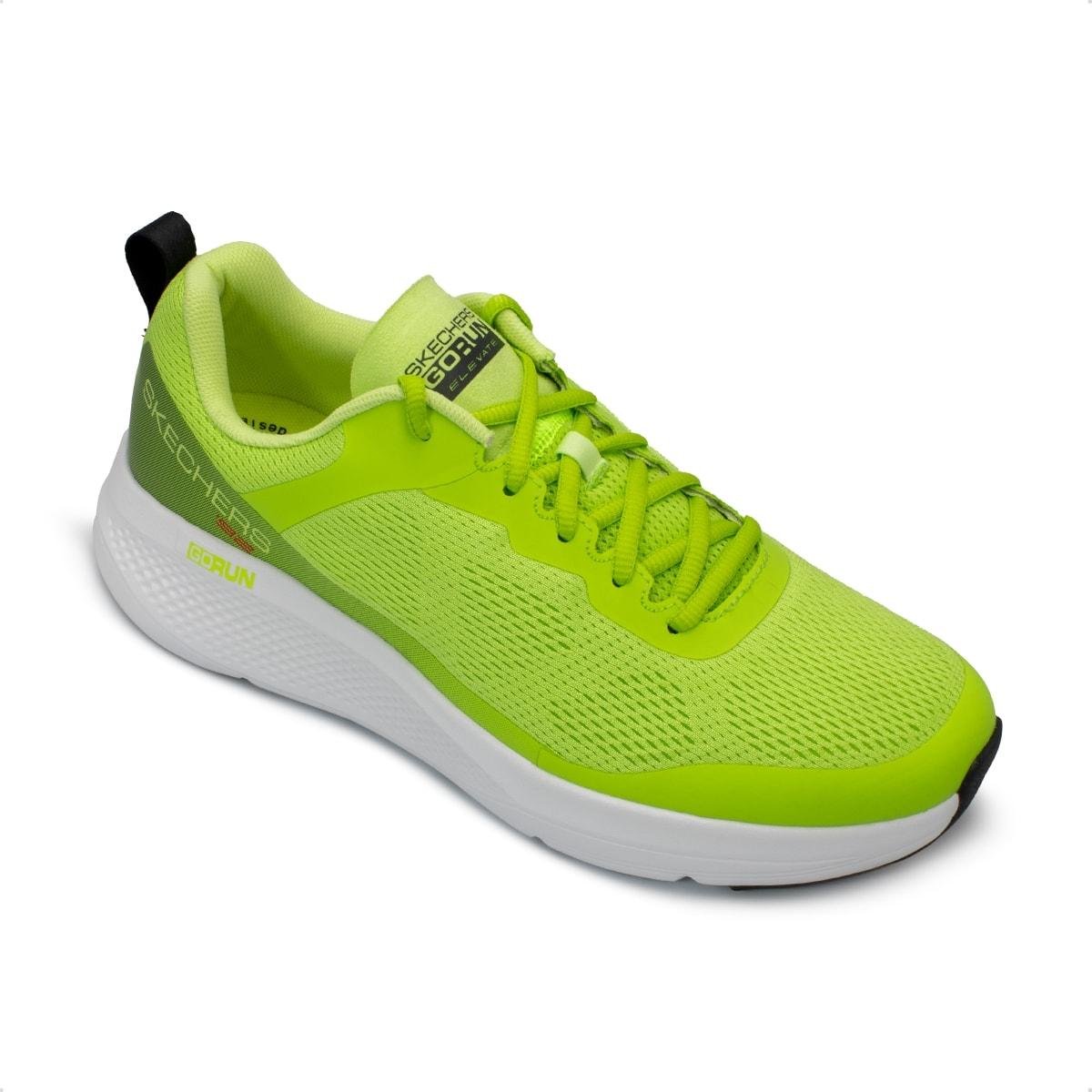 Tênis Skechers Masculino Go Run Elevate Corrida Verde Limão 2